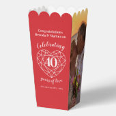 Ruby 40. Hochzeitstag rot jetzt Fotos Geschenkschachtel (Vorderseite)