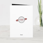 Ruby 40 Jahre Jubiläum fügen Foto-Namen schwarz Karte (Rückseite)