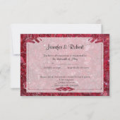 Ruby 40th Anniversary Response Card RSVP Karte (Vorderseite)