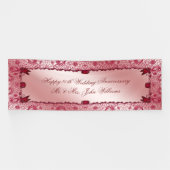 Ruby 40th Wedding Anniversary Banner (Horizontal)