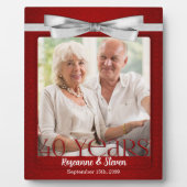 Ruby 40th Wedding Anniversary Foto Frame Fotoplatte (Vorderseite)