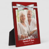 Ruby 40th Wedding Anniversary Foto Frame Fotoplatte (Seite)