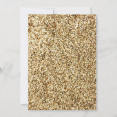 Ruby 40th Wedding Anniversary Gold Glitzer Elegant Einladung (Rückseite)