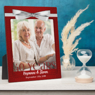 Ruby 40th Wedding Anniversary Photo Frame Fotoplatte