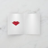 Ruby 40th Wedding Jubiläum Danke Karten (Innenseite)