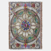 Ruby, Amethyst, Sapphire und Pearl Mandala Decke (Vorderseite Vertikal)