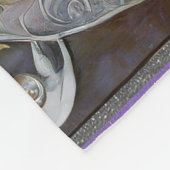 Ruby, Amethyst, Sapphire und Pearl Mandala Fleecedecke (Ecke)