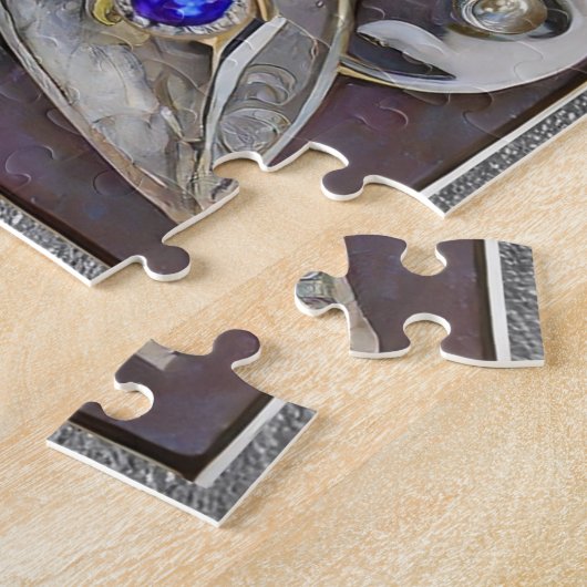 Ruby, Amethyst, Sapphire und Pearl Mandala Puzzle (Seite)