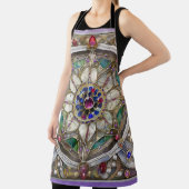 Ruby, Amethyst, Sapphire und Pearl Mandala Schürze (InSitu)