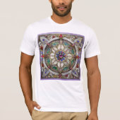 Ruby, Amethyst, Sapphire und Pearl Mandala T-Shirt (Vorderseite)