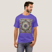 Ruby, Amethyst, Sapphire und Pearl Mandala T-Shirt (Vorne ganz)