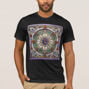Ruby, Amethyst, Sapphire und Pearl Mandala T-Shirt