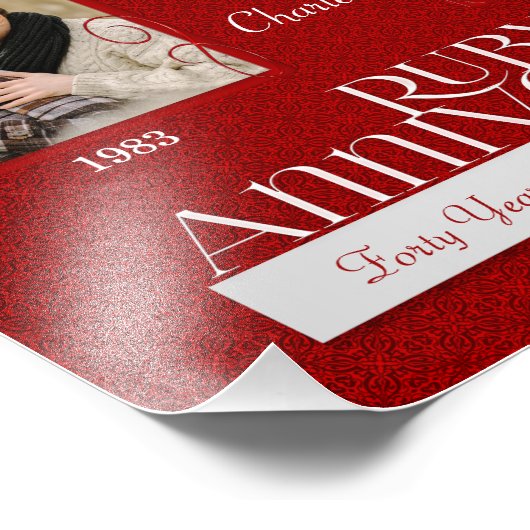 Ruby Annivsersary Foto Collage 8x10 40. (Ecke)