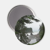 Ruby Beach Coastline Magnet (Vorderseite/Rückseite)