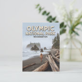 Ruby Beach Forks Washington Postkarte (Stehend Vorderseite)