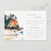 Ruby Beach Olympiapark Hochzeitsempfang Begleitkarte (Vorderseite)