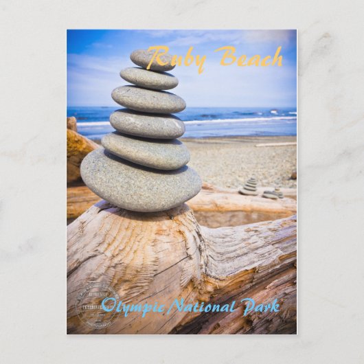 Ruby Beach - Olympischer Nationalpark Postkarte (Vorderseite)