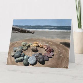 Ruby Beach Rocks Notizkarten Karte