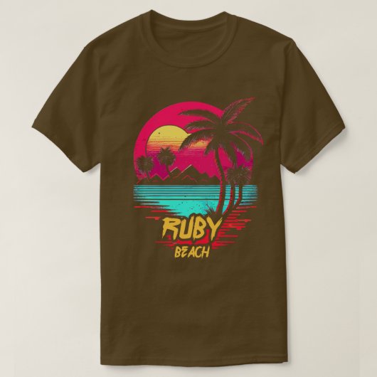 Ruby Beach T-Shirt (Design vorne)