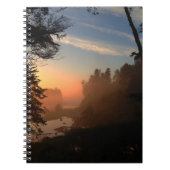 Ruby Beach Through Trees Notizblock (Vorderseite)