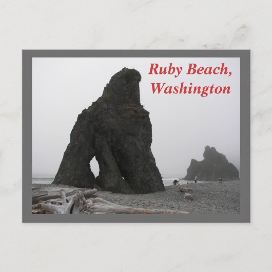 Ruby Beach, Washington Travel Foto Postkarte (Vorderseite)