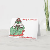 Ruby Belly Dancer Karte (Rückseite)