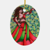Ruby Belly Dancer Keramikornament (Vorne)