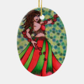 Ruby Belly Dancer Keramikornament (Hinten)