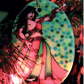 Ruby Belly Dancer Keramikornament