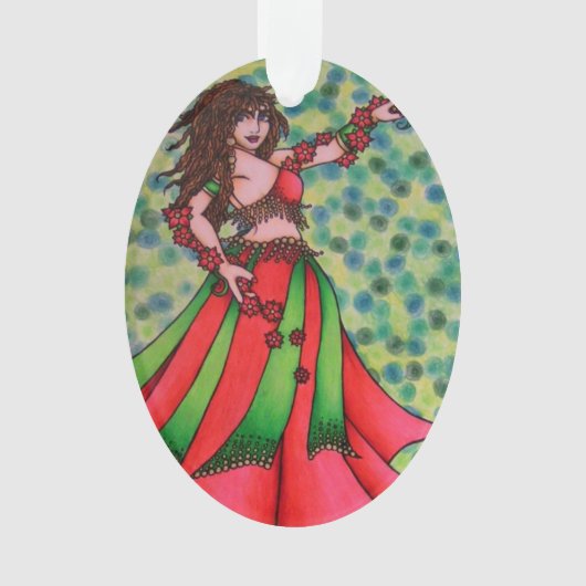 Ruby Belly Dancer Ornament (Vorderseite)
