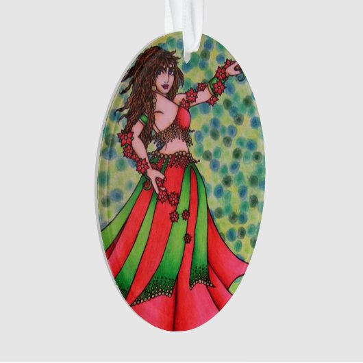 Ruby Belly Dancer Ornament (Vorderseite)