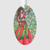 Ruby Belly Dancer Ornament (Vorderseite)