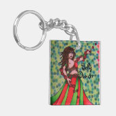 Ruby Belly Dancer Schlüsselkette Schlüsselanhänger (Vorderseite links)