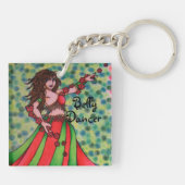 Ruby Belly Dancer Schlüsselkette Schlüsselanhänger (Rückseite)