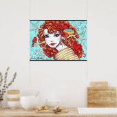 Ruby Bird Rosie Poster (Küche)