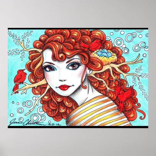 Ruby Bird Rosie Poster (Vorne)