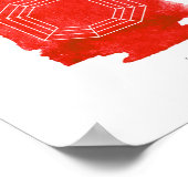 Ruby Birthstone July Poster (Ecke)