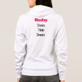 Ruby Birthstone - T - Shirt Juli (Rückseite)
