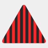 Ruby Black Dreieckiger Aufkleber (Vorderseite)