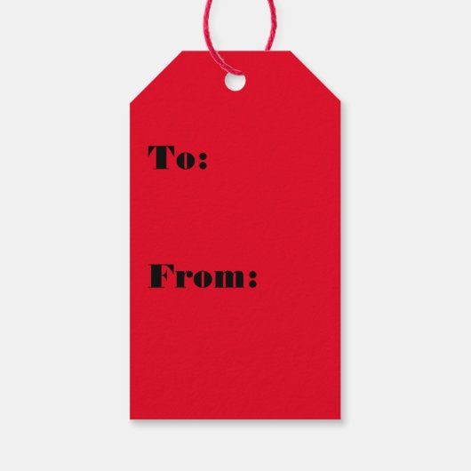 Ruby Black Geschenkanhänger (Rückseite)