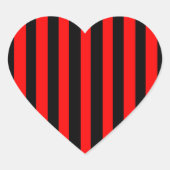 Ruby Black Herz-Aufkleber (Vorderseite)