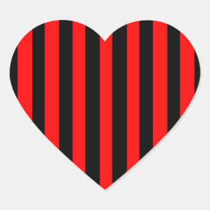 Ruby Black Herz-Aufkleber