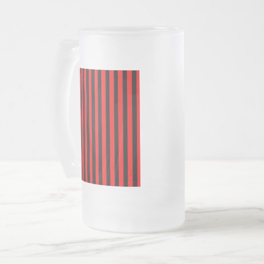 Ruby Black Mattglas Bierglas (Vorderseite Links)