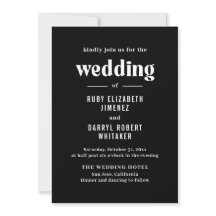Ruby Black Modern Wedding