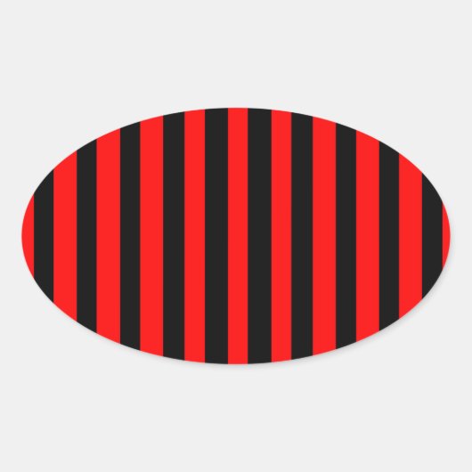 Ruby Black Ovaler Aufkleber (Vorderseite)