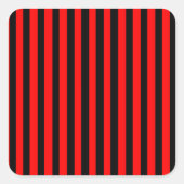 Ruby Black Quadratischer Aufkleber (Vorderseite)