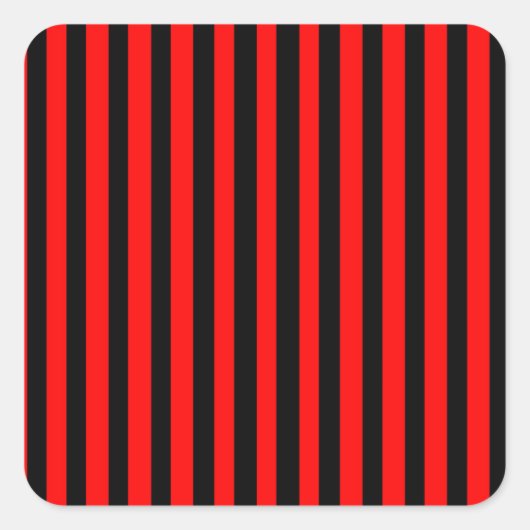 Ruby Black Quadratischer Aufkleber (Vorderseite)