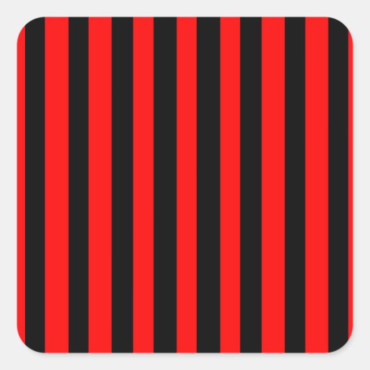 Ruby Black Quadratischer Aufkleber (Vorderseite)