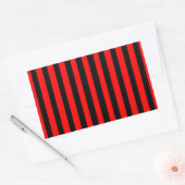 Ruby Black Rechteckiger Aufkleber (Umschlag)