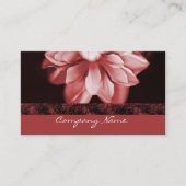 Ruby Bloom Business Card Visitenkarte (Vorderseite)